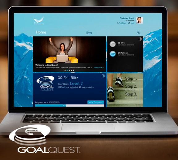 GoalQuest is a patented sales incentives program