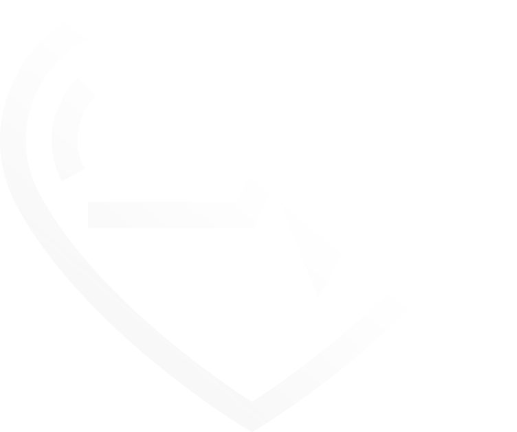 A white outline of a heart shape with an electrocardiogram (EKG) line running through its center on a light gray background.
